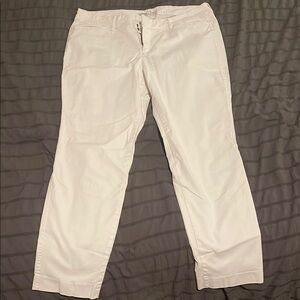White ankle Pants